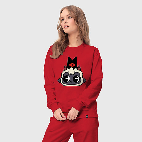 Женский костюм Милая овечка- Cult of the lamb / Красный – фото 3