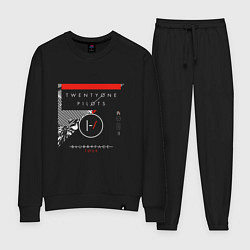 Костюм хлопковый женский BLURRYFACE TOUR, цвет: черный