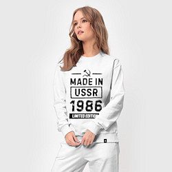Костюм хлопковый женский Made in USSR 1986 limited edition, цвет: белый — фото 2