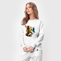 Костюм хлопковый женский CSGO x JoJo reference, цвет: белый — фото 2