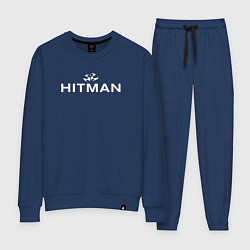 Костюм хлопковый женский Hitman - лого, цвет: тёмно-синий