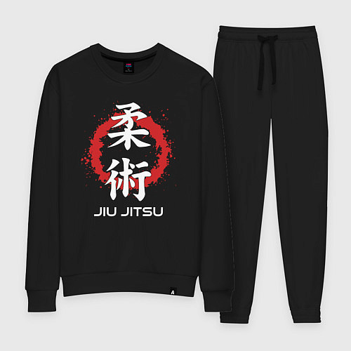 Женский костюм Jiu-jitsu red splashes / Черный – фото 1