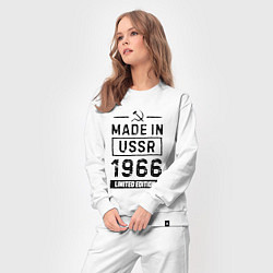 Костюм хлопковый женский Made in USSR 1966 limited edition, цвет: белый — фото 2