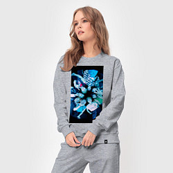 Костюм хлопковый женский Stray Kids CHEESE, цвет: меланж — фото 2