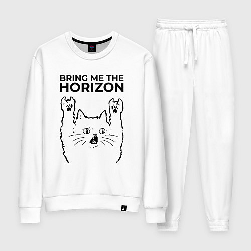 Женский костюм Bring Me the Horizon - rock cat / Белый – фото 1