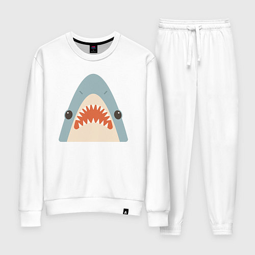 Женский костюм Милая маленькая акула / Белый – фото 1