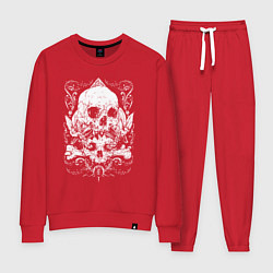 Женский костюм Череп над черепом и летучие мыши - герб