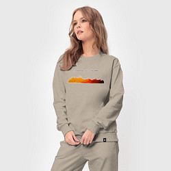 Костюм хлопковый женский Shades of Autumn, цвет: миндальный — фото 2