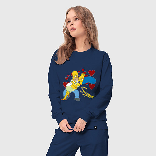 Женский костюм Гомер и Мардж Симпсон / Тёмно-синий – фото 3
