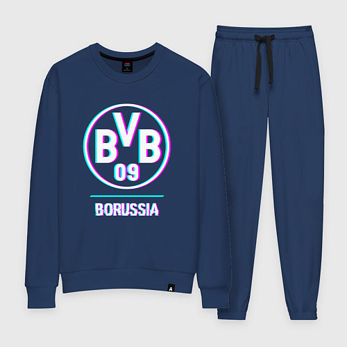 Женский костюм Borussia FC в стиле glitch / Тёмно-синий – фото 1