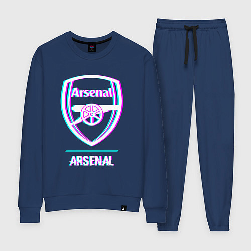 Женский костюм Arsenal FC в стиле glitch / Тёмно-синий – фото 1