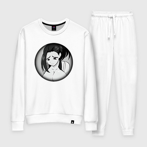 Женский костюм Ахегао девушка с формами / Белый – фото 1