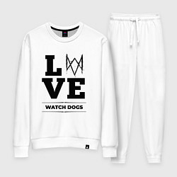 Костюм хлопковый женский Watch Dogs love classic, цвет: белый