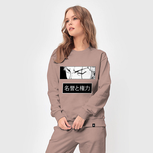 Женский костюм Взгляд Зоро - Вон пис / Пыльно-розовый – фото 3