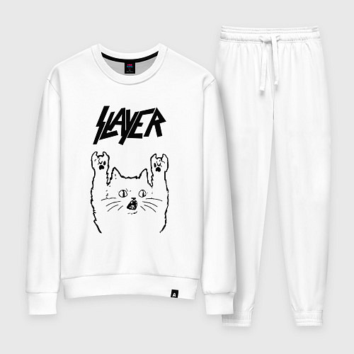 Женский костюм Slayer - rock cat / Белый – фото 1