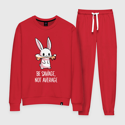 Женский костюм Be savage, not average / Красный – фото 1