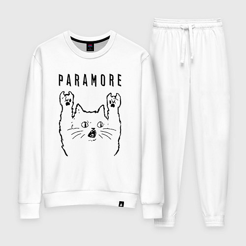 Женский костюм Paramore - rock cat / Белый – фото 1