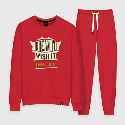Женский костюм Dream it, Wish it, Do it / Красный – фото 1
