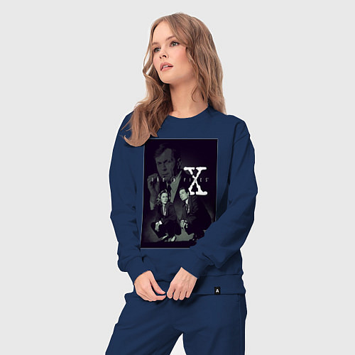 Женский костюм X poster / Тёмно-синий – фото 3