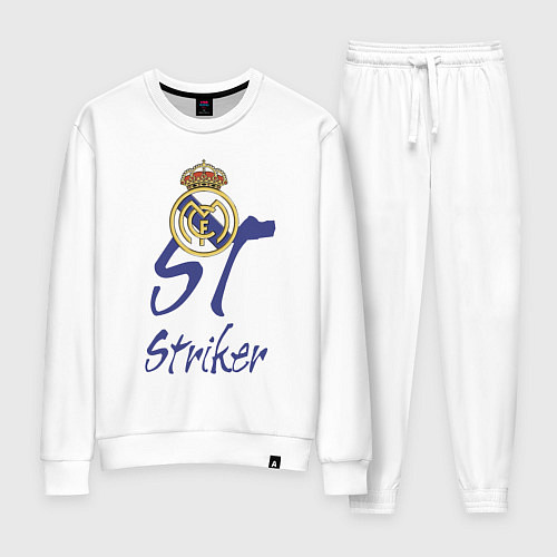 Женский костюм Real Madrid - Spain - striker / Белый – фото 1