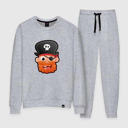 Женский костюм Мультяшный пират / Меланж – фото 1