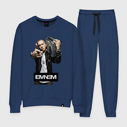 Костюм хлопковый женский Eminem boombox, цвет: тёмно-синий