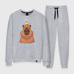 Женский костюм Капибара и птичка