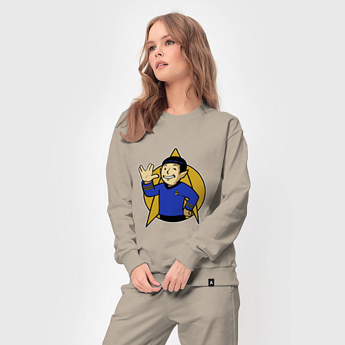 Женский костюм Spoke - vault boy / Миндальный – фото 3