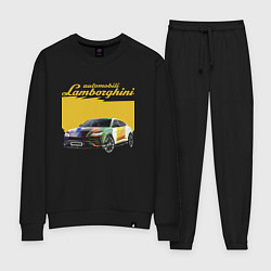 Костюм хлопковый женский Lamborghini Urus - Italy, цвет: черный