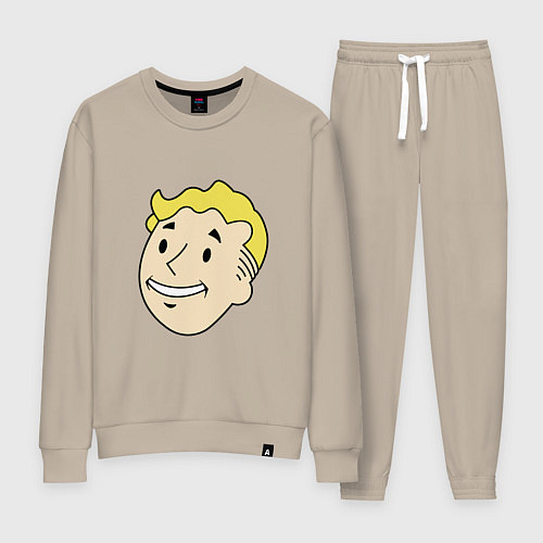 Женский костюм Vault boy head / Миндальный – фото 1