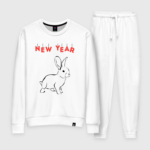 Женский костюм New year rabbit / Белый – фото 1