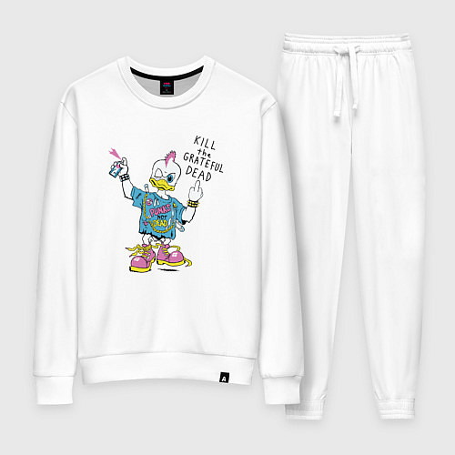 Женский костюм Kill The Grateful Dead как у Курта Кобейна / Белый – фото 1