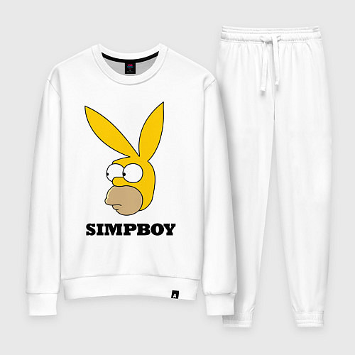 Женский костюм Simpboy - rabbit Homer / Белый – фото 1