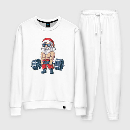 Женский костюм Санта силач / Белый – фото 1