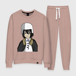 Костюм хлопковый женский Достоевский, цвет: пыльно-розовый