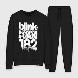 Костюм хлопковый женский Stencil white logo, цвет: черный