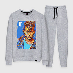 Костюм хлопковый женский Джонни Депп - cool dude, цвет: меланж