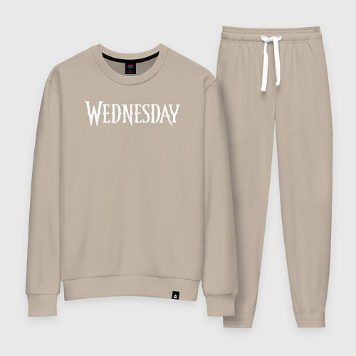 Женский костюм Wednesday Logo / Миндальный – фото 1