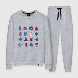 Женский костюм Новогодние символы минимализм