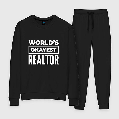 Женский костюм Worlds okayest realtor / Черный – фото 1