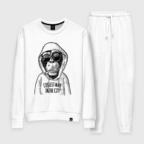 Женский костюм Monkey hipster / Белый – фото 1