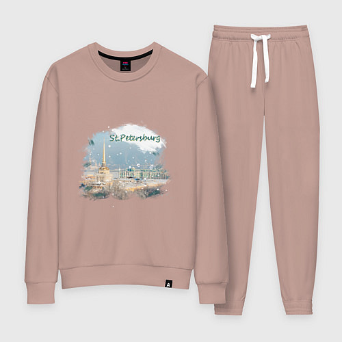 Женский костюм Санкт-Петербург Адмиралтейство / Пыльно-розовый – фото 1