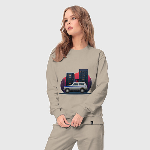 Женский костюм Lada Niva 4x4 Милиция / Миндальный – фото 3