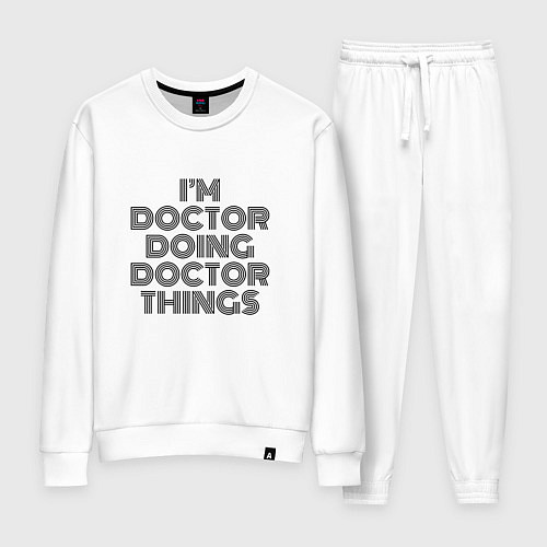 Женский костюм Im doing doctor things / Белый – фото 1