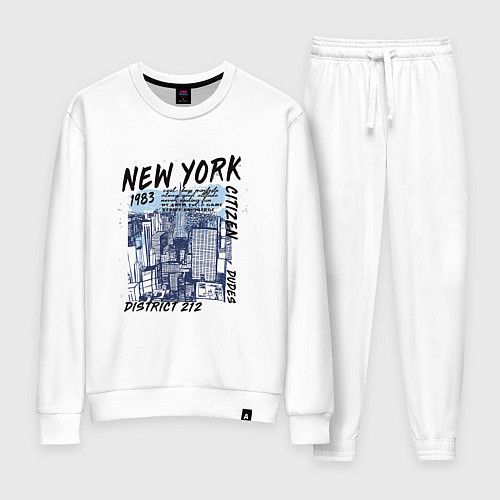 Женский костюм New York Нью-Йорк / Белый – фото 1