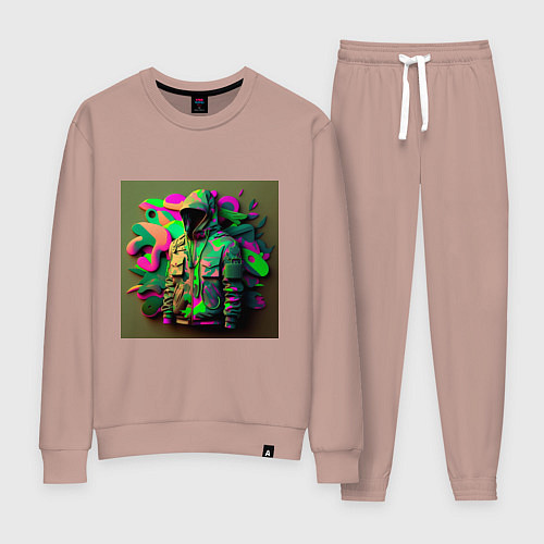 Женский костюм Комуфляж воина / Пыльно-розовый – фото 1