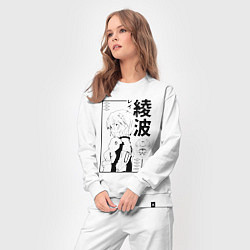 Костюм хлопковый женский Аянами Рей - евангелион, цвет: белый — фото 2