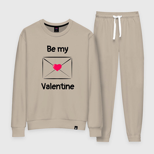 Женский костюм Be my valentine - валентинка / Миндальный – фото 1