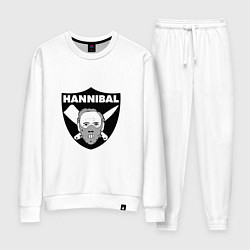 Костюм хлопковый женский Hannibal, цвет: белый