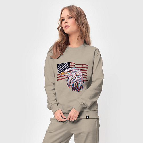 Женский костюм American eagle / Миндальный – фото 3